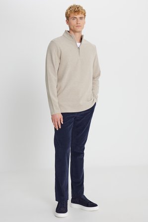 Pamuklu Slim Fit Dar Kesim Bato Yaka Uzun Kollu Tişört