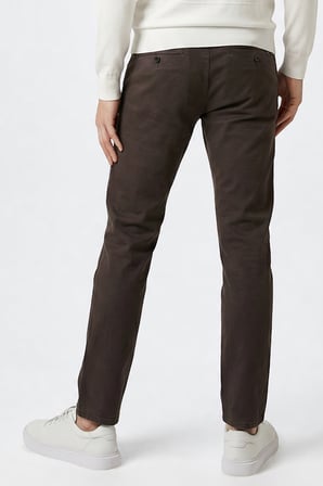 Pamuklu Slim Fit Dar Kesim Yan Cepli Armürlü Esnek Casual Pantolon