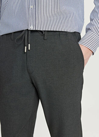 Altınyıldız Classics Bağlamalı Bel Normal Paça Jogger Antrasit Erkek Pantolon ACE001261525_ATR