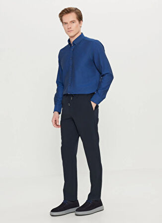 Altınyıldız Classics Bağlamalı Bel Normal Paça Jogger Lacivert Erkek Pantolon ACE001261525_LAC