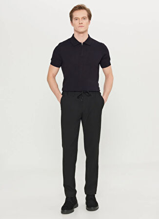Altınyıldız Classics Bağlamalı Bel Normal Paça Jogger Siyah Erkek Pantolon ACE001261525_SYH