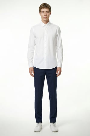 Comfort Fit Rahat Kesim Yan Cepli Esnek Pantolon