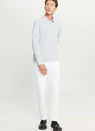 Altınyıldız Classics Polo Yaka Gri Erkek Sweatshırt ACE052261086_GRI