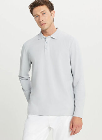 Altınyıldız Classics Polo Yaka Gri Erkek Sweatshırt ACE052261086_GRI