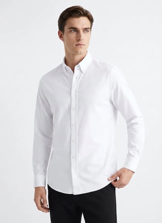 Altınyıldız Classics Beyaz Erkek Tailored Fit Gömlek ACE201000177_BYZ