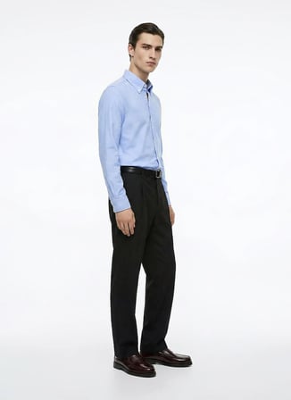 Altınyıldız Classics Mavi Erkek Tailored Fit Gömlek ACE201000177_MAV