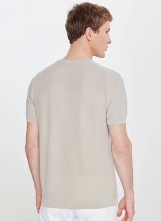 Altınyıldız Classics Gri Erkek Bisiklet Yaka Standart Fit Kazak ACE044262186_GRI