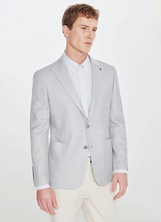 Altınyıldız Classics Slim Fit Gri Erkek Ceket ACE004262058_GRI