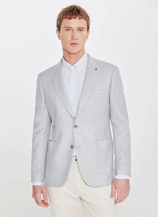 Altınyıldız Classics Gri Erkek Slim Fit Ceket ACE004262058_GRI