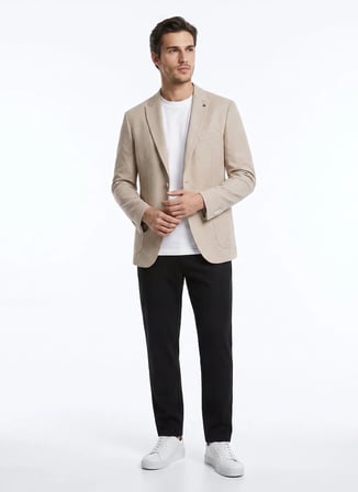 Altınyıldız Classics Bej Erkek Slim Fit Ceket ACE004262058_BEJ