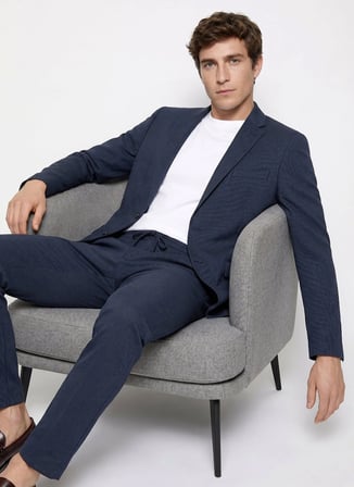 Altınyıldız Classics Lacivert Erkek Slim Fit Takım Elbise ACE030262255