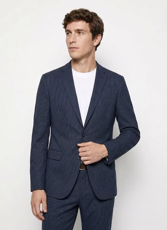 Altınyıldız Classics Lacivert Erkek Slim Fit Takım Elbise ACE030262255