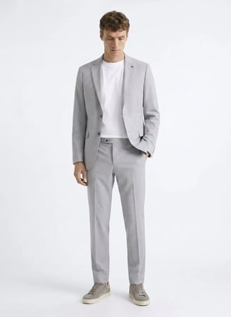 Altınyıldız Classics Gri Erkek Slim Fit Takım Elbise ACE030262242