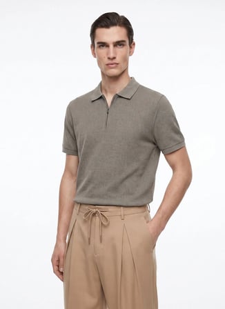 Altınyıldız Classics Siyah Erkek Pamuklu Polo T-Shirt ACE091262339