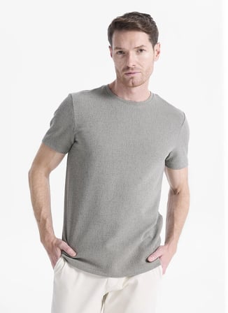 Altınyıldız Classics Gri Erkek Bisiklet Yaka Slim Fit T-Shirt ACE091262300