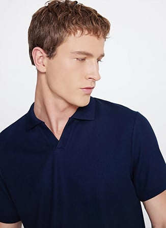 Altınyıldız Classics Lacivert Erkek Slim Fit Polo T-Shirt ACE091262302
