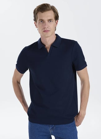 Altınyıldız Classics Lacivert Erkek Slim Fit Polo T-Shirt ACE091262302