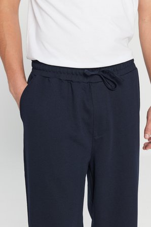 Pamuklu Baggy Fit Rahat Kesim Beli Bağlamalı Yan Cepli Örme Eşofman Altı