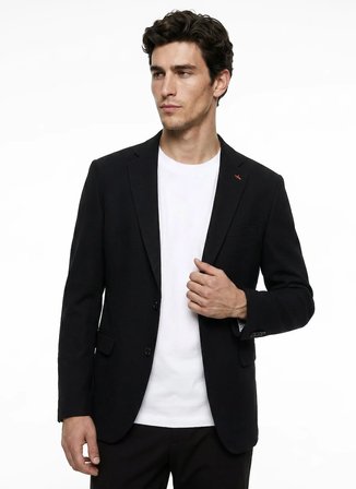 Altınyıldız Classics Siyah Erkek Slim Fit Ceket ACE004262681_SYH