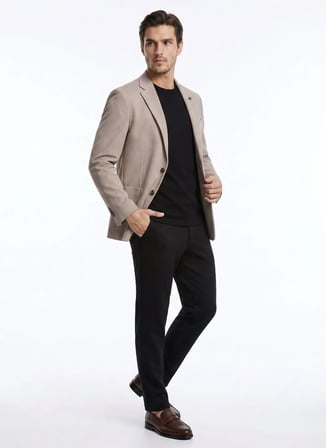 Altınyıldız Classics Kahverengi Erkek Slim Fit Ceket ACE004262518