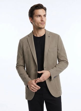 Altınyıldız Classics Kahverengi Erkek Slim Fit Ceket ACE004262518