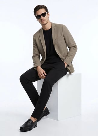 Altınyıldız Classics Kahverengi Erkek Slim Fit Ceket ACE004262518