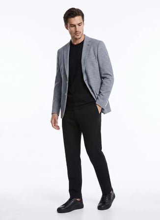 Altınyıldız Classics Gri Erkek Slim Fit Ceket ACE004262683