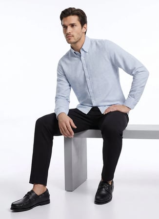 Altınyıldız Classics Yeşil Erkek Düğmeli Tailored Fit Gömlek