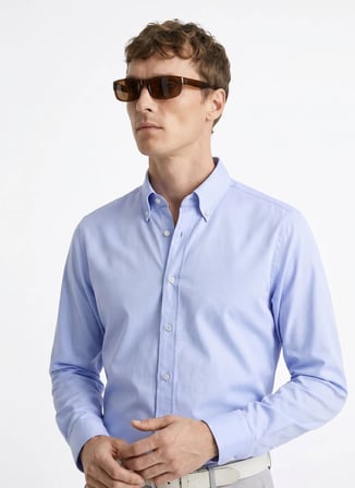 Altınyıldız Classics Mavi Erkek Tailored Fit Gömlek ACE201262053