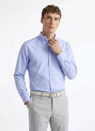 Altınyıldız Classics Mavi Erkek Tailored Fit Gömlek ACE201262053