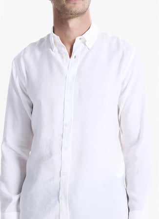 Altınyıldız Classics Ekru Erkek Düğmeli Comfort Fit Gömlek