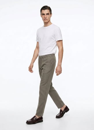 Altınyıldız Classics Haki Erkek Slim Fit Pantolon ACE001262041