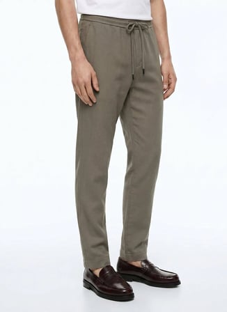 Altınyıldız Classics Haki Erkek Slim Fit Pantolon ACE001262041