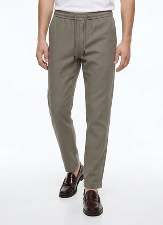 Altınyıldız Classics Haki Erkek Slim Fit Pantolon ACE001262041