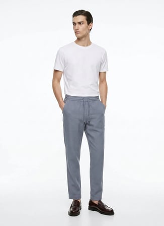 Altınyıldız Classics Mavi Erkek Slim Fit Pantolon ACE001262041