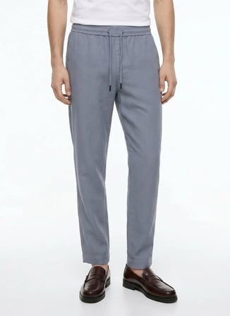 Altınyıldız Classics Mavi Erkek Slim Fit Pantolon ACE001262041