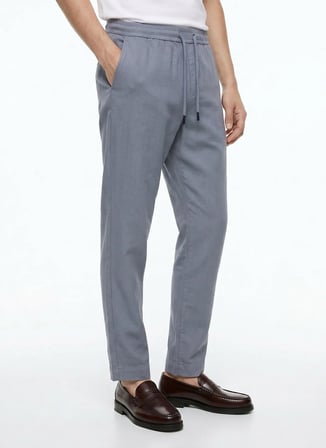 Altınyıldız Classics Mavi Erkek Slim Fit Pantolon ACE001262041