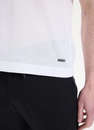 Altınyıldız Classics Ekru Erkek Triko Polo T-shirt ACE044262143_EKR