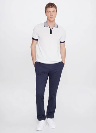 Altınyıldız Classics Polo Yaka Standart Ekru Erkek Kazak ACE044262193_EKR