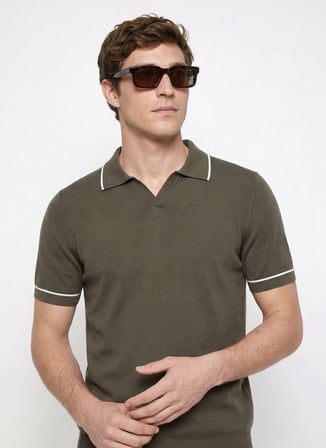 Altınyıldız Classics Haki Erkek Polo T-Shirt ACE044262189_HAK