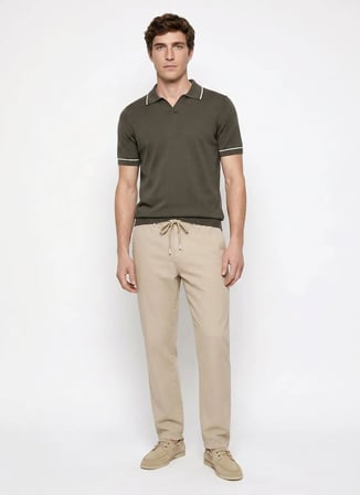 Altınyıldız Classics Haki Erkek Polo T-Shirt ACE044262189_HAK