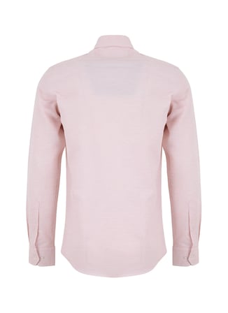 Altınyıldız Classics Turuncu Erkek Düğmeli Tailored Fit Flamlı Gömlek