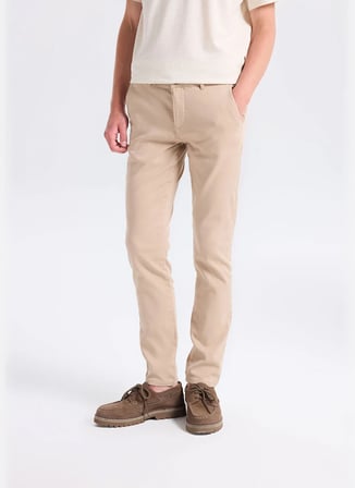 Altınyıldız Classics Bej Erkek Slim Fit Pantolon ACE001262039