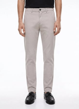 Altınyıldız Classics Gri Erkek Slim Fit Pantolon ACE001262039