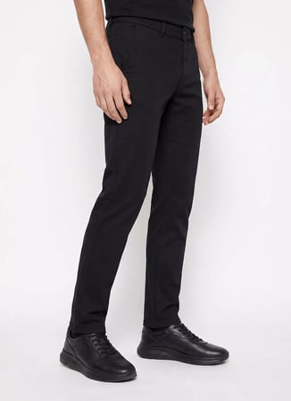Altınyıldız Classics Siyah Erkek Slim Fit Pantolon ACE001262039