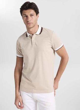 Altınyıldız Classics Bej Erkek Polo T-Shirt