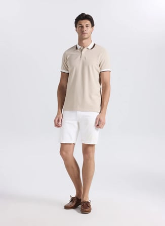 Altınyıldız Classics Bej Erkek Polo T-Shirt