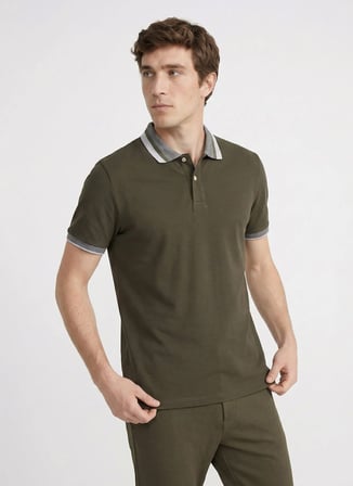 Altınyıldız Classics Kahverengi Erkek Slim Fit Polo T-Shirt ACE091262034