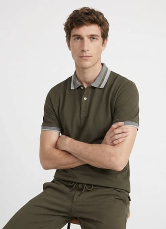 Altınyıldız Classics Kahverengi Erkek Slim Fit Polo T-Shirt ACE091262034