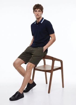 Altınyıldız Classics Lacivert Erkek Slim Fit Polo T-Shirt ACE091262034